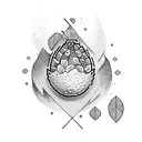  avocado ninja  tattoo design idea