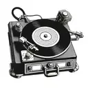 record player  tattoo design idea