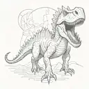 spinosaurus tattoo design idea