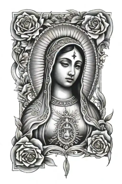 Guadalupe's Virgin tattoo design idea
