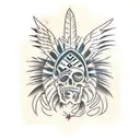 american native tattoo design idea
