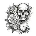 mind over matter tattoo design idea