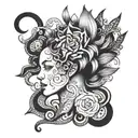 mind over matter tattoo design idea