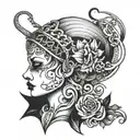 mind over matter tattoo design idea