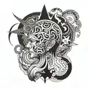 mind over matter tattoo design idea