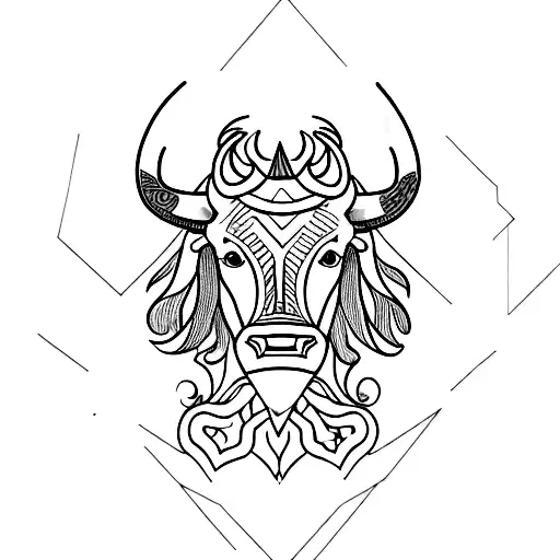 Minimalism Bull Skull Tattoo Design | Bull skull tattoos, Bull skulls,  Skull tattoo design