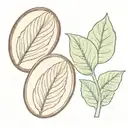 pressed penny with a hosta  tattoo design idea