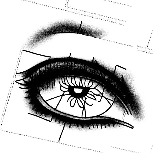 I'm getting lost in the crossword of your eyes tattoo design idea