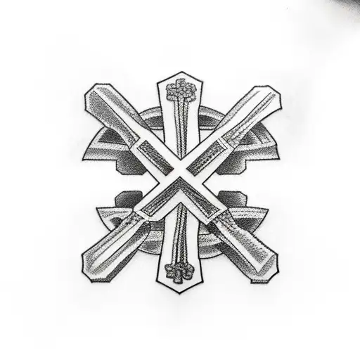 three crosses tattoo design idea