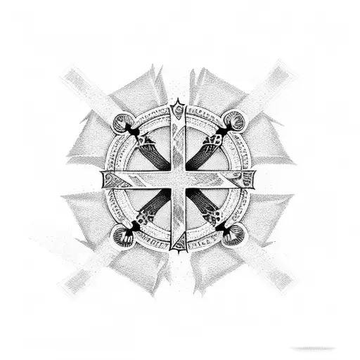three crosses tattoo design idea