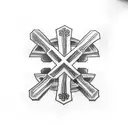 three crosses tattoo design idea