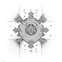 three crosses tattoo design idea