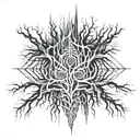 human roots reaching deep tattoo design idea