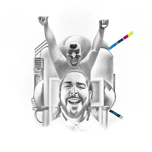 Post malone tattoo design idea