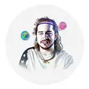 Post malone circles tattoo design idea