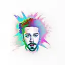 Post malone tattoo design idea