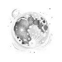 moonlight magic tattoo design idea