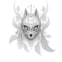 moonlight magic tattoo design idea