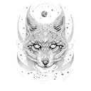 moonlight magic tattoo design idea