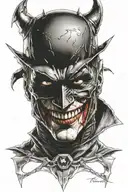 Batman Who Laughs tattoo design idea