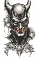 Batman Who Laughs tattoo design idea