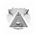 A pyramid with these area codes inside of the pyramid; 215, 860, 515, 432, 843, 609 tattoo design idea