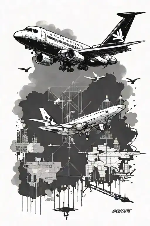 air traffic control tattoo design idea
