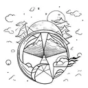 moon, tiny, fine line, no shade  tattoo design idea