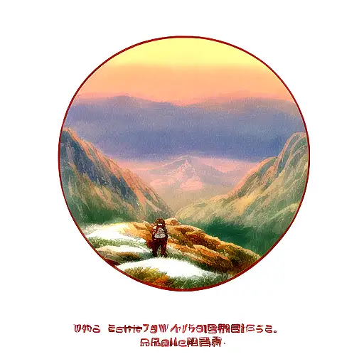 Mountain Scene tattoo design idea