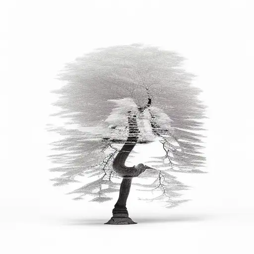 Acacia Koa tree  tattoo design idea