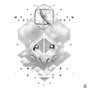 never give up tattoo design idea