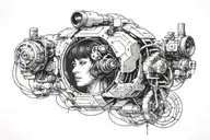 ghost in the shell tattoo design idea