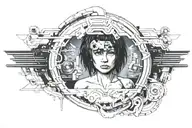 ghost in the shell tattoo design idea