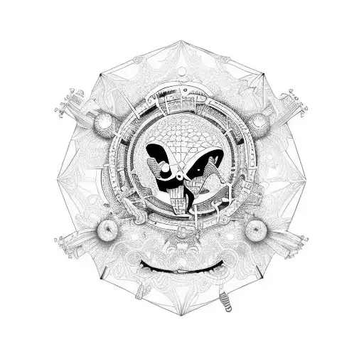 Corazon real con instrumentos musicales tattoo design idea