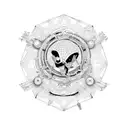 Corazon real con instrumentos musicales tattoo design idea