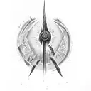 dark tower tattoo design idea