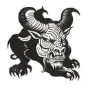 minotaur full body tattoo design idea