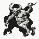 minotaur full body tattoo design idea