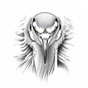 heron  tattoo design idea