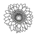 single gerbera with its stem in a vase tattoo design idea