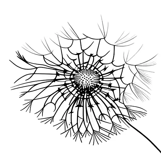 Dandelion tattoo design idea