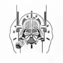 Darth Vader twerking tattoo design idea