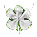 a four-leaf clover made of cat paws tattoo design idea