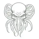 Cthulhu head 8 tattoo design idea