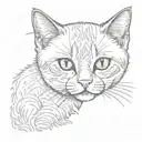 kitten breed british cat tattoo design idea