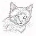 kitten breed british cat tattoo design idea
