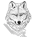 4 friends; wolf pack; letter P tattoo design idea