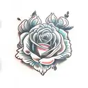 dead flowers tattoo design idea