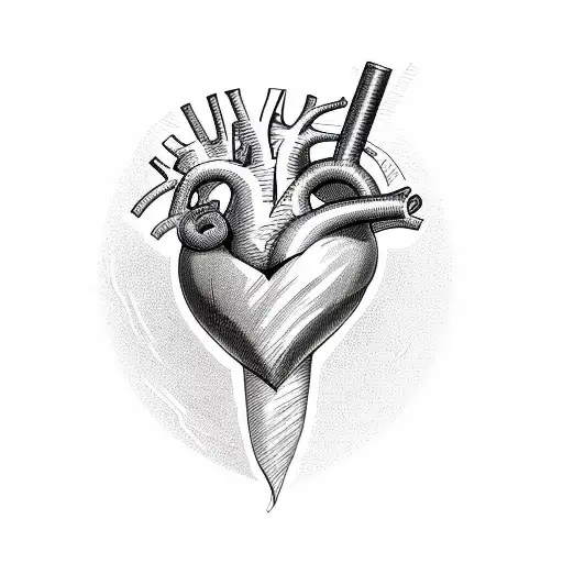  heart with band aids tattoo design idea