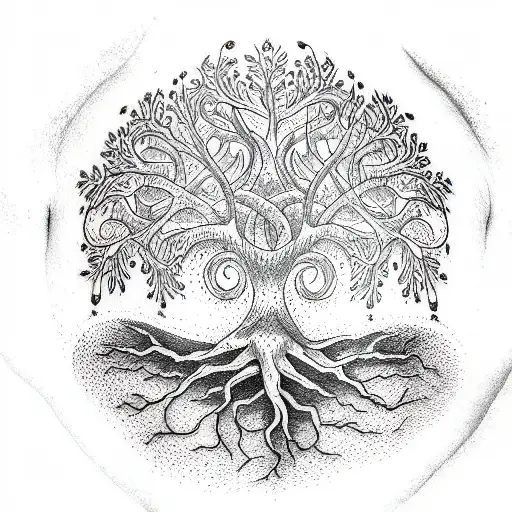 Tree of Life tattoo design idea